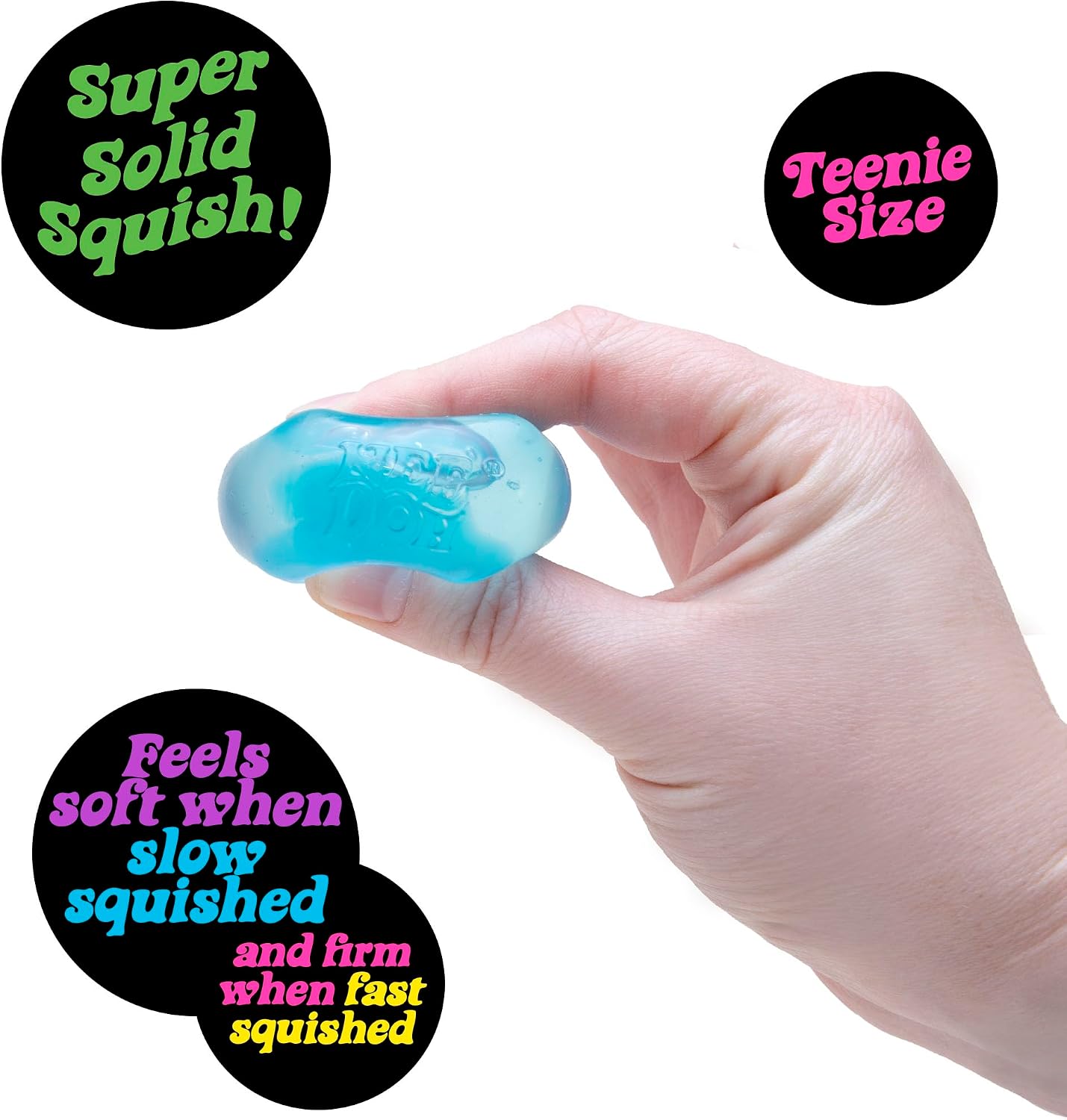 Schylling NeeDoh Nice Ice Baby - Sensory Squeeze Toy - Super Solid Squish - 1.25 Wide - Color May Vary (Pack of 1) : Toys & Games - Image 3